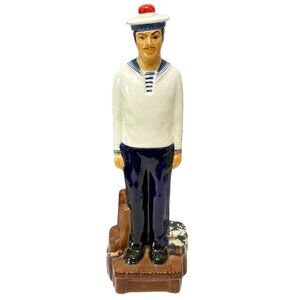 Vintage Canoe Cologne Sailor Lg Bottle Coastal Decor Figurine Nautical 14.5"